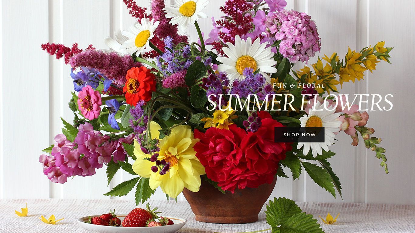Summer Flowers banner for Fuller's Floral & Gift Shoppe in Gap, PA   17527